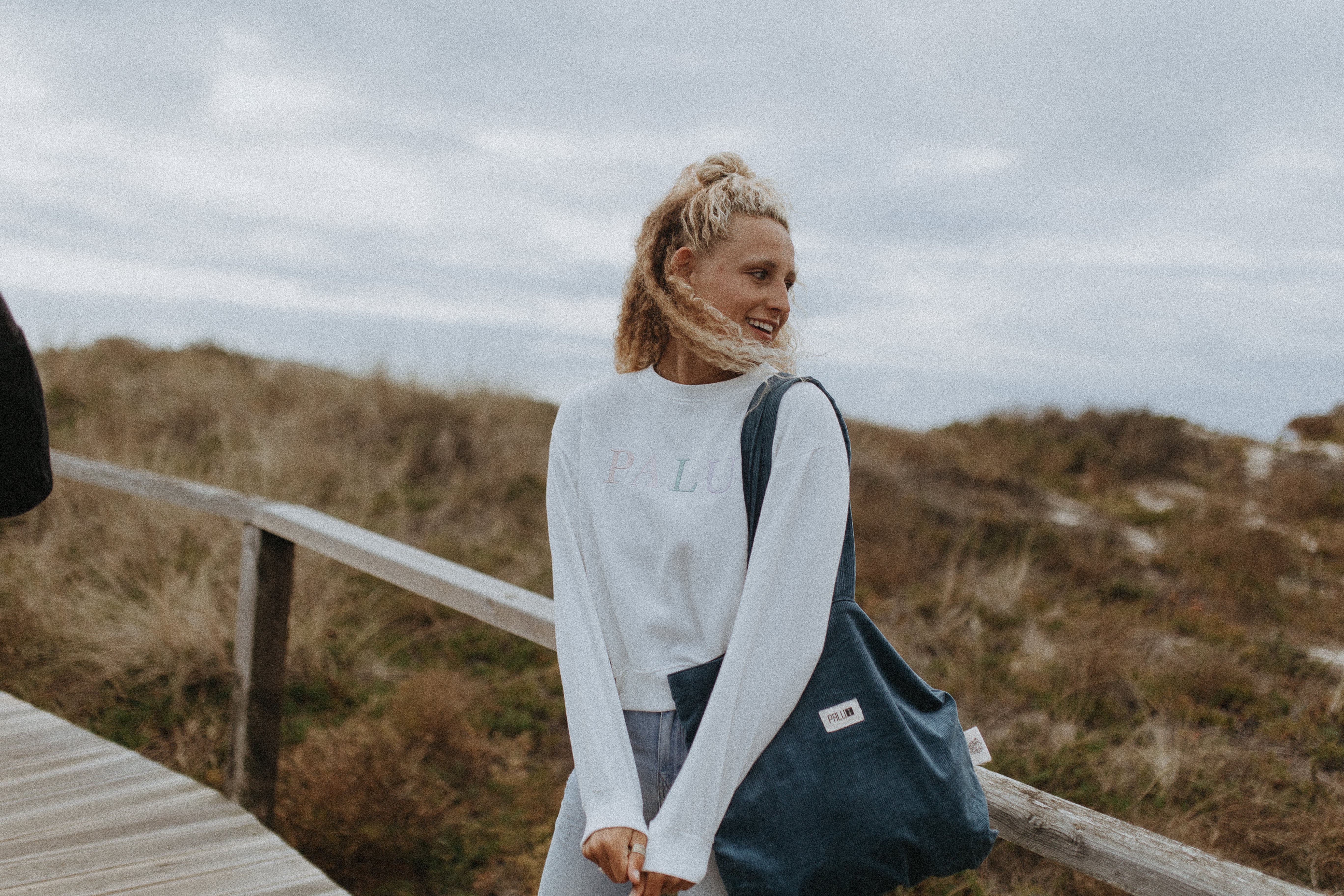 Big Blue Bombazine Tote Bag