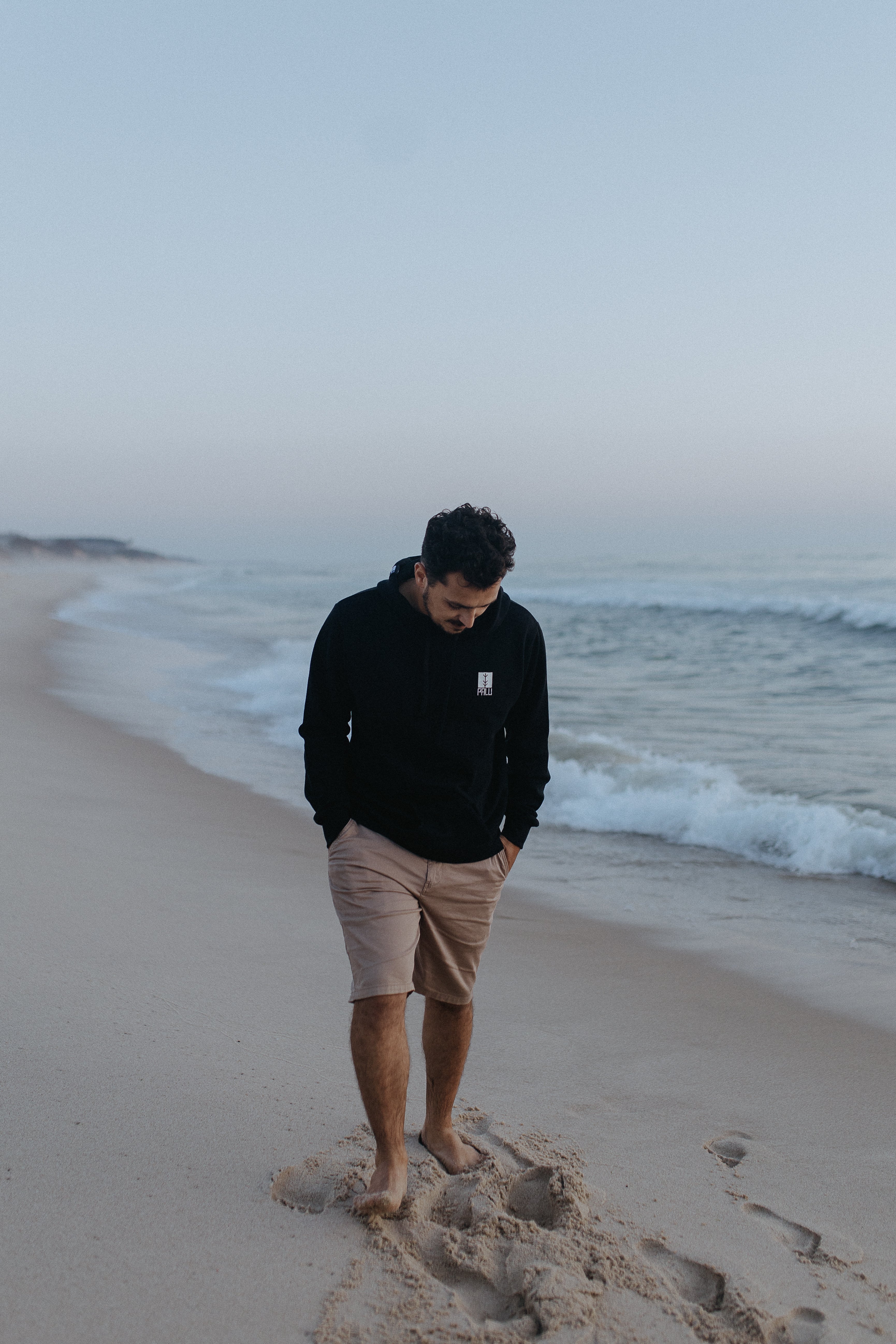 Classic Black Wave Hoodie