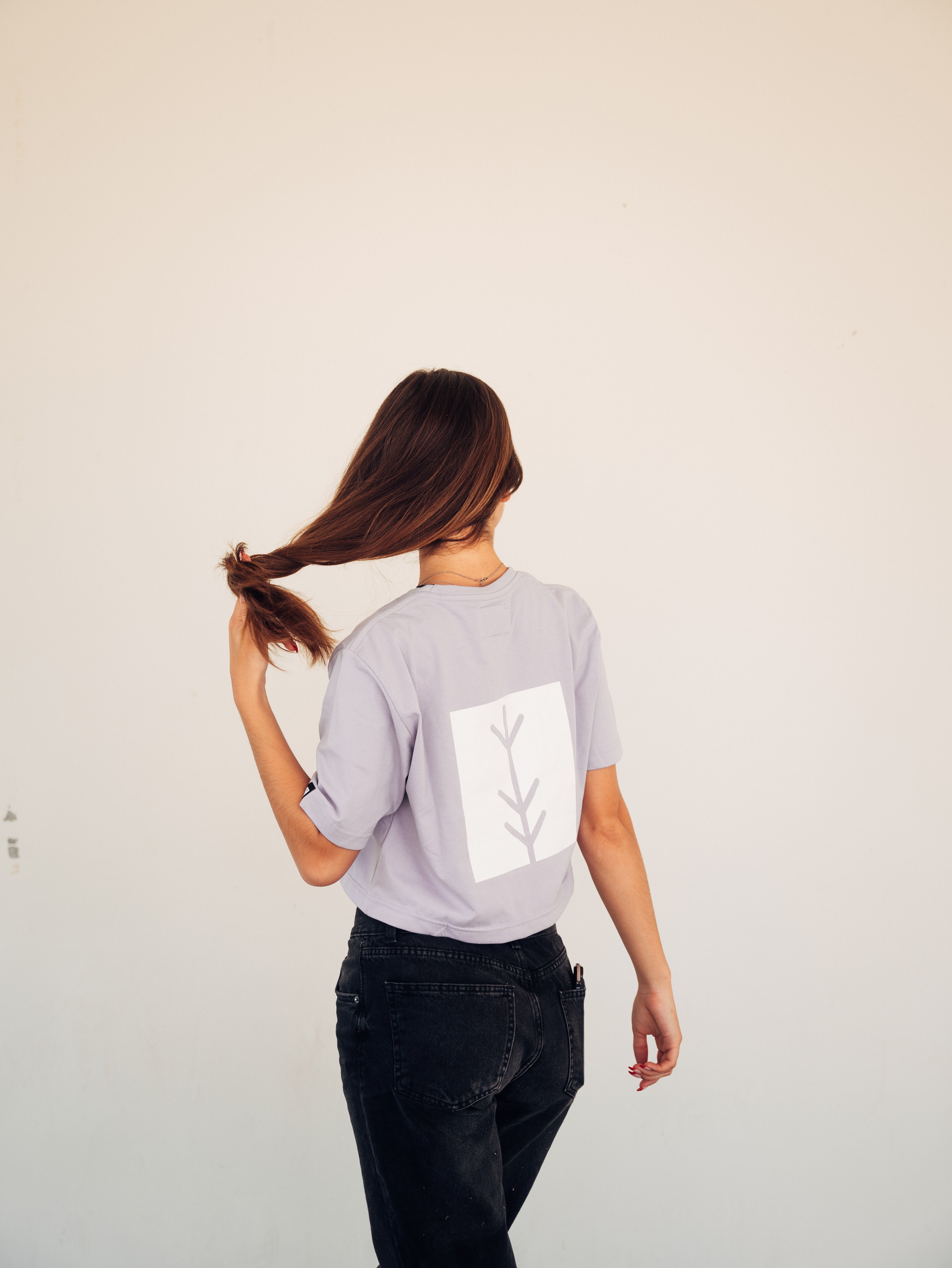 UPCYCLING TEE LILAC