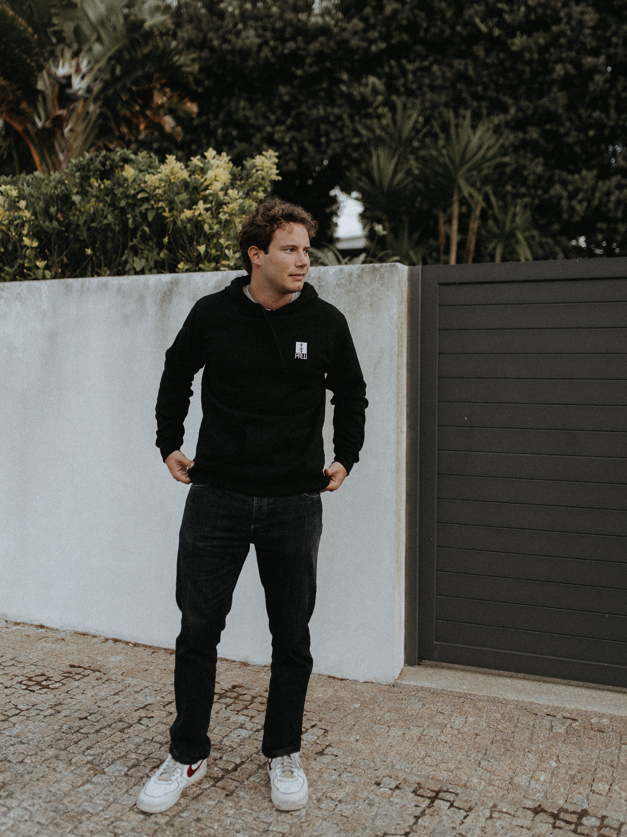 Classic Black Wave Hoodie