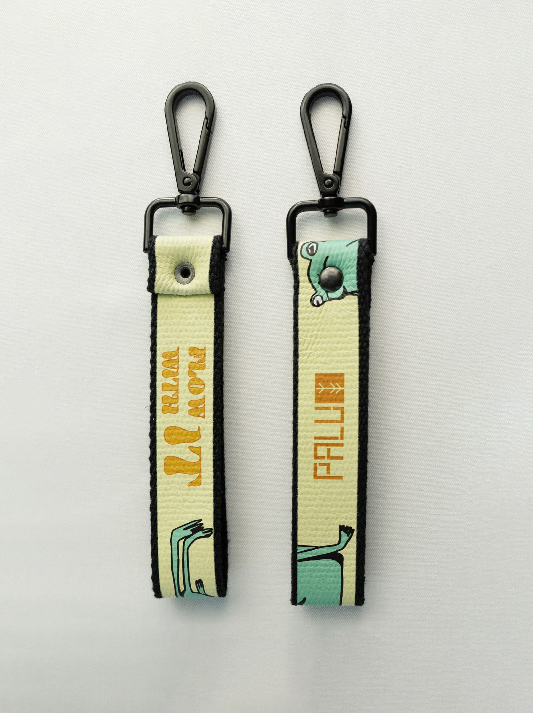 Illustrated Frog Keychain