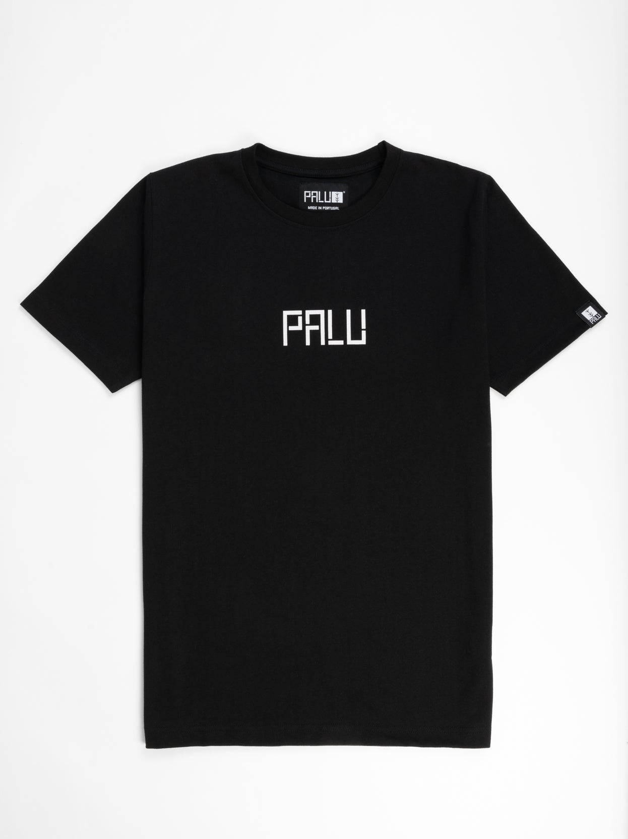 Black travel tee front