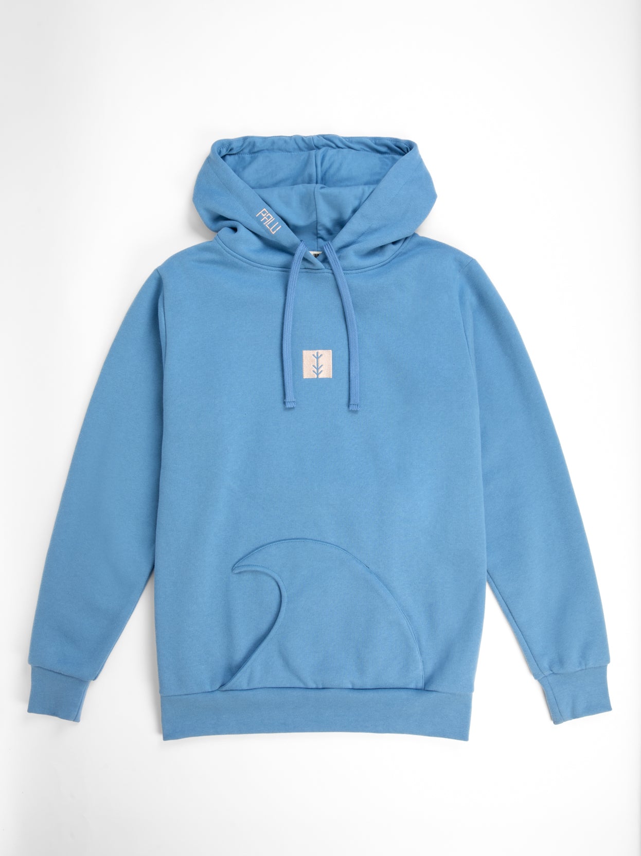 Coral wave hoodie front