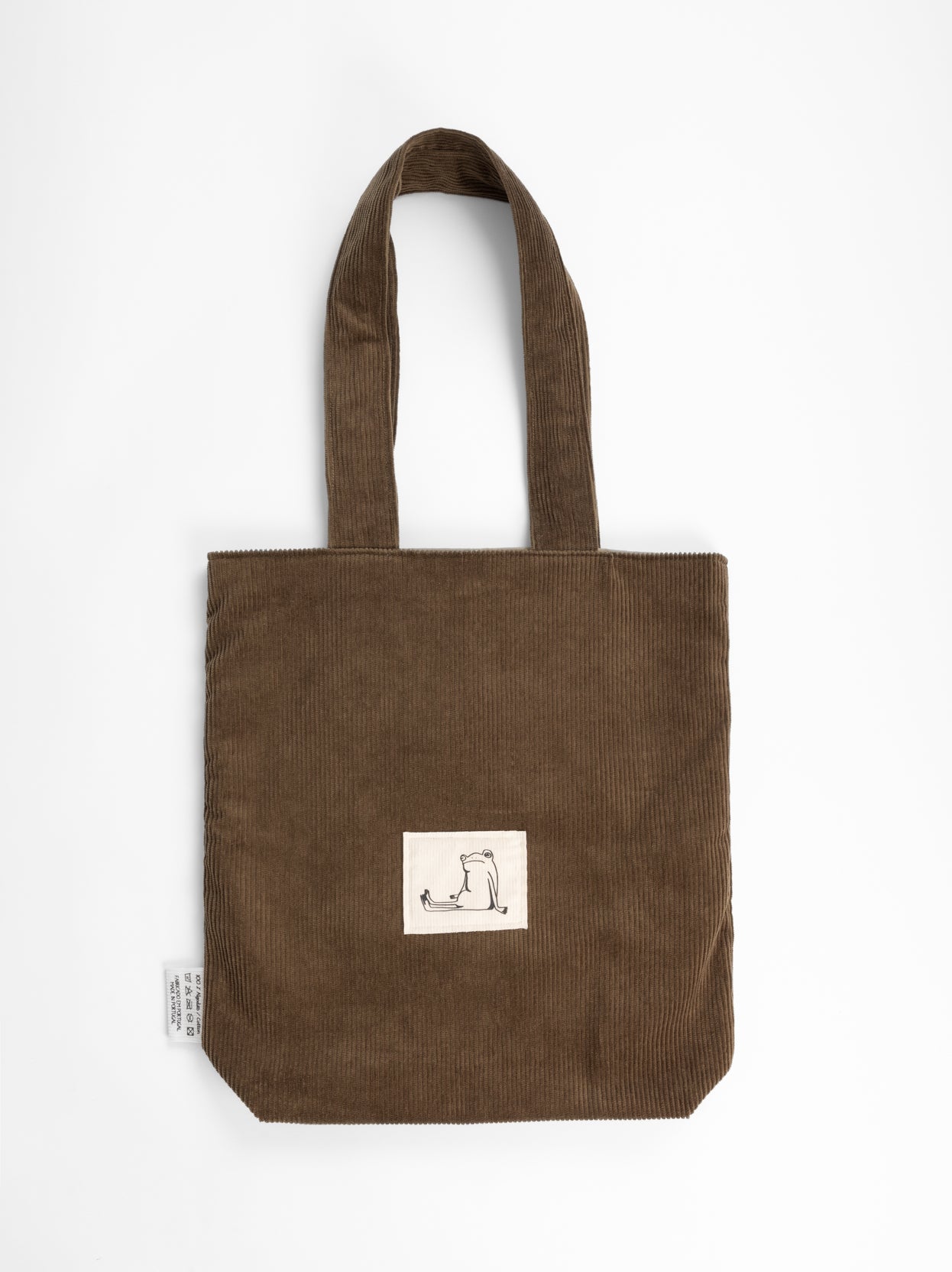 brown tote bag front