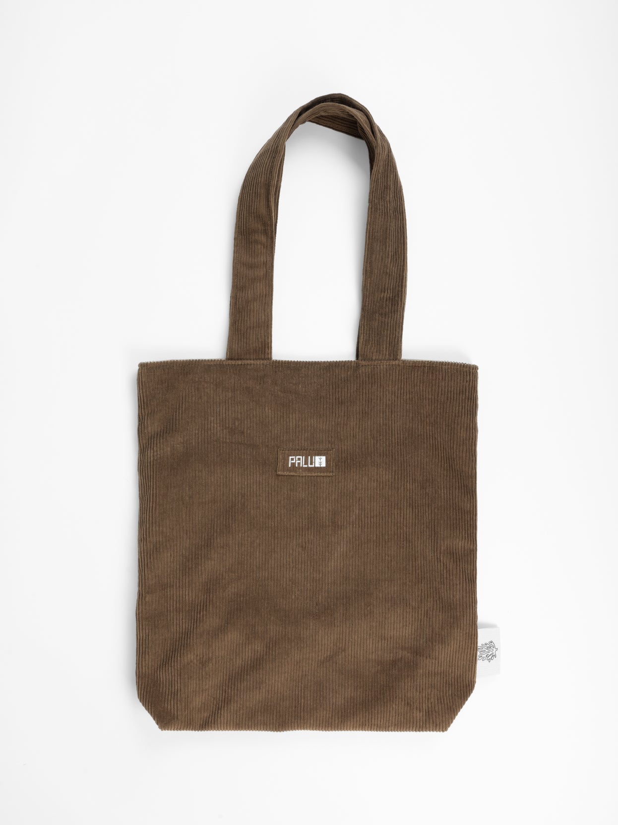brown tote bag back