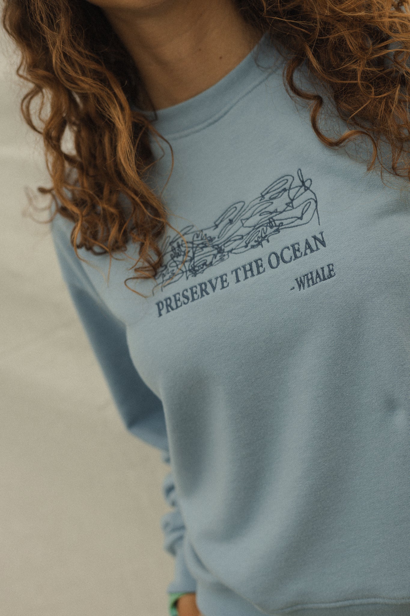Whale Crop Sweatshirt