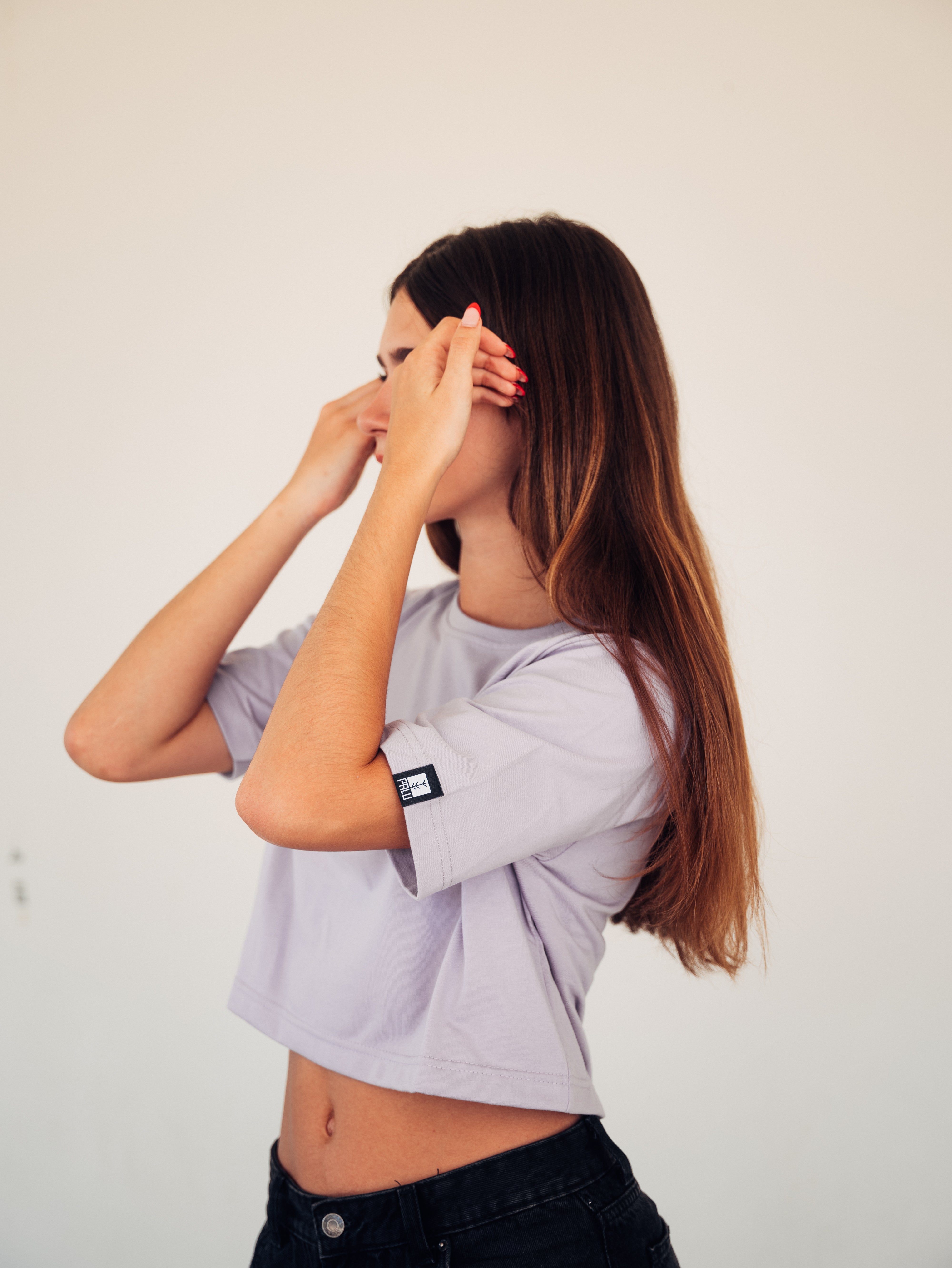 UPCYCLING TEE LILAC