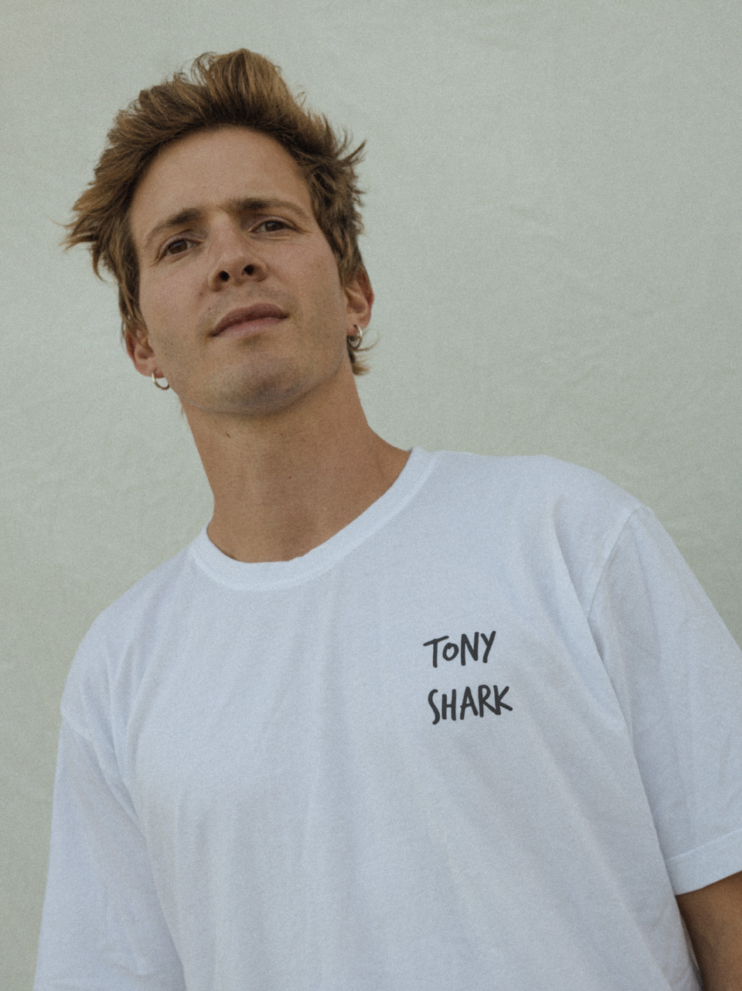 Tony Shark Illustrated White T-Shirt