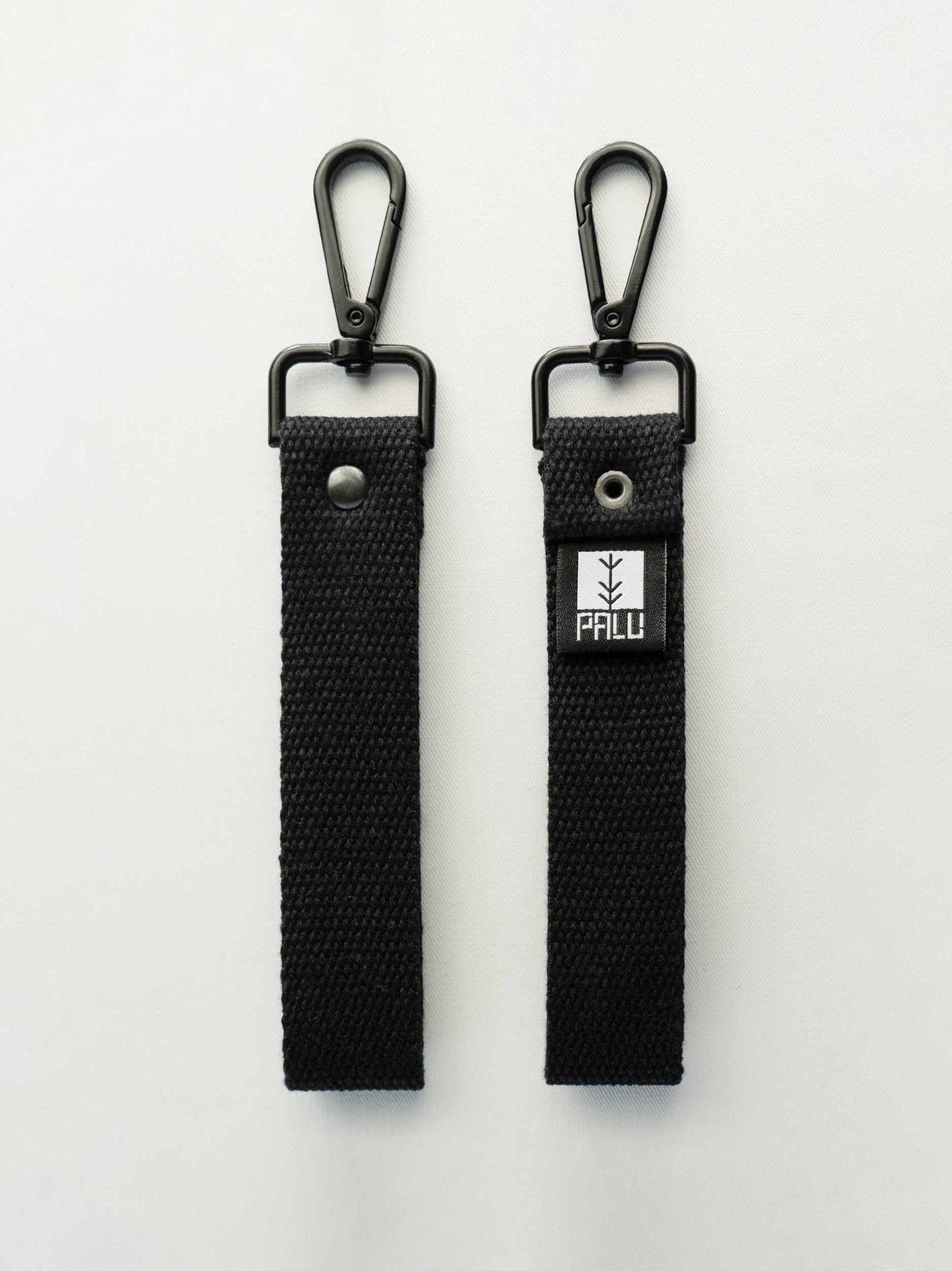 Palu Label Black Keychain