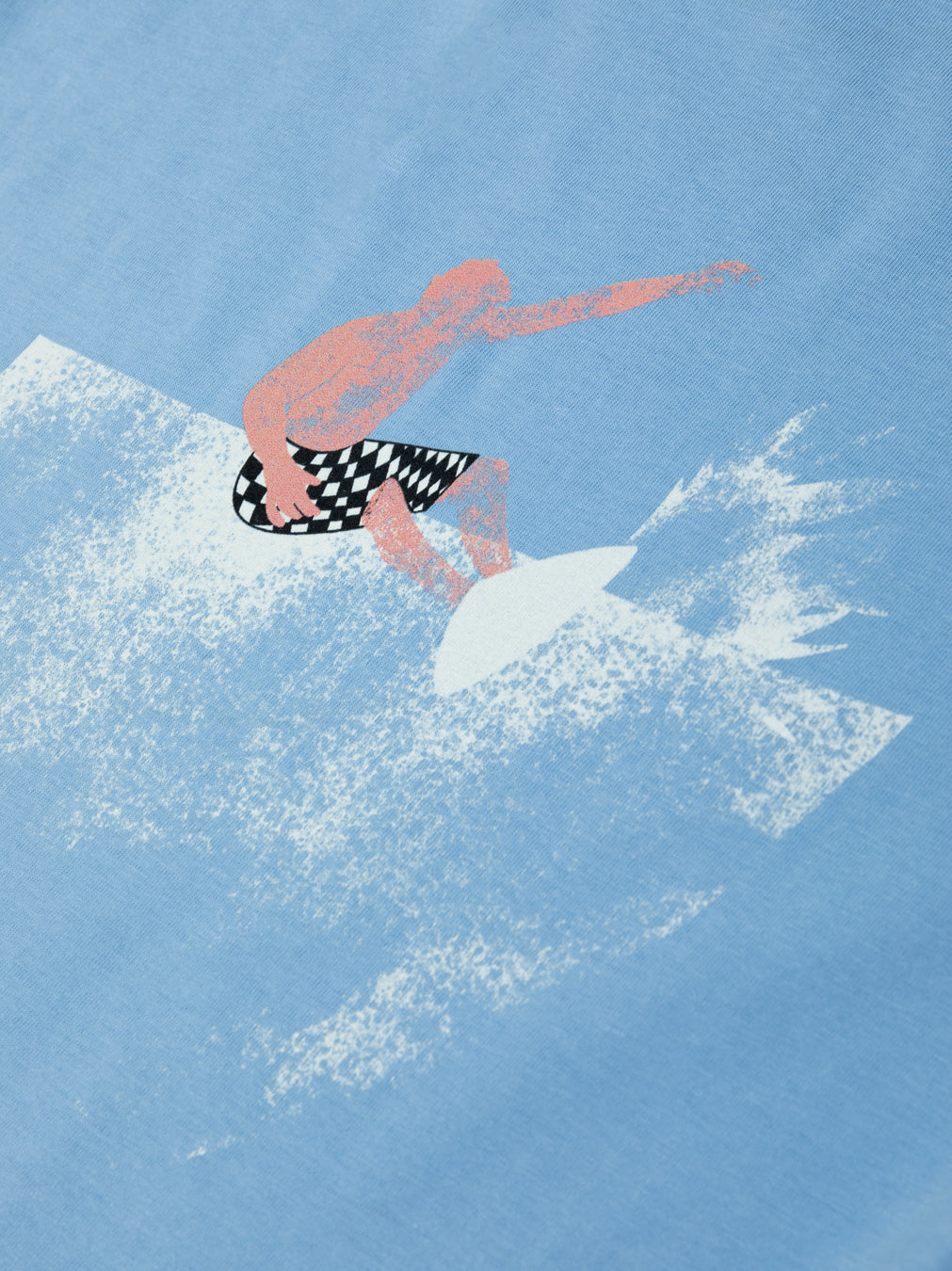 Blue Surfer Illustrated T-shirt