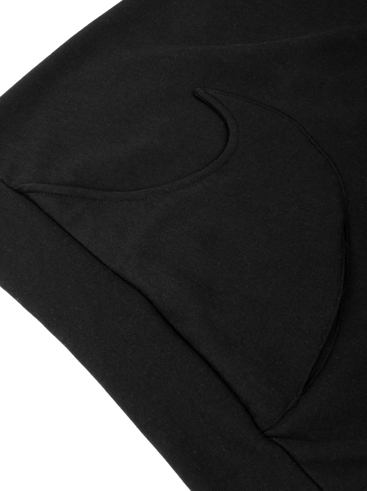 Black wave hoodie pocket