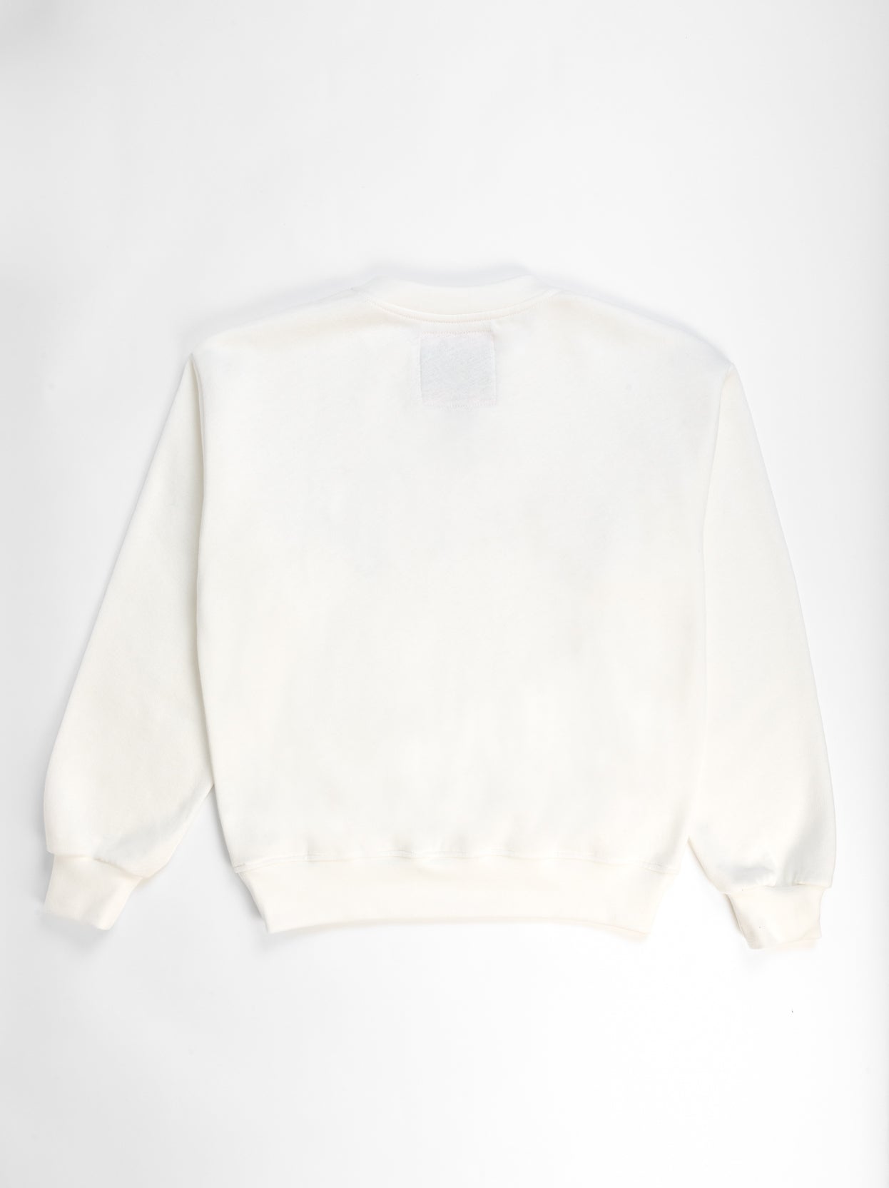 Off White Cropped Sweatshirt back