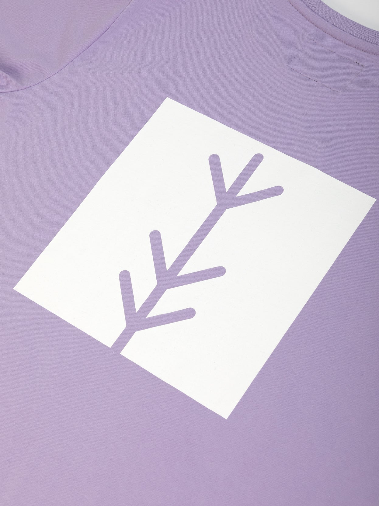 Lilac Travel Tee back logo