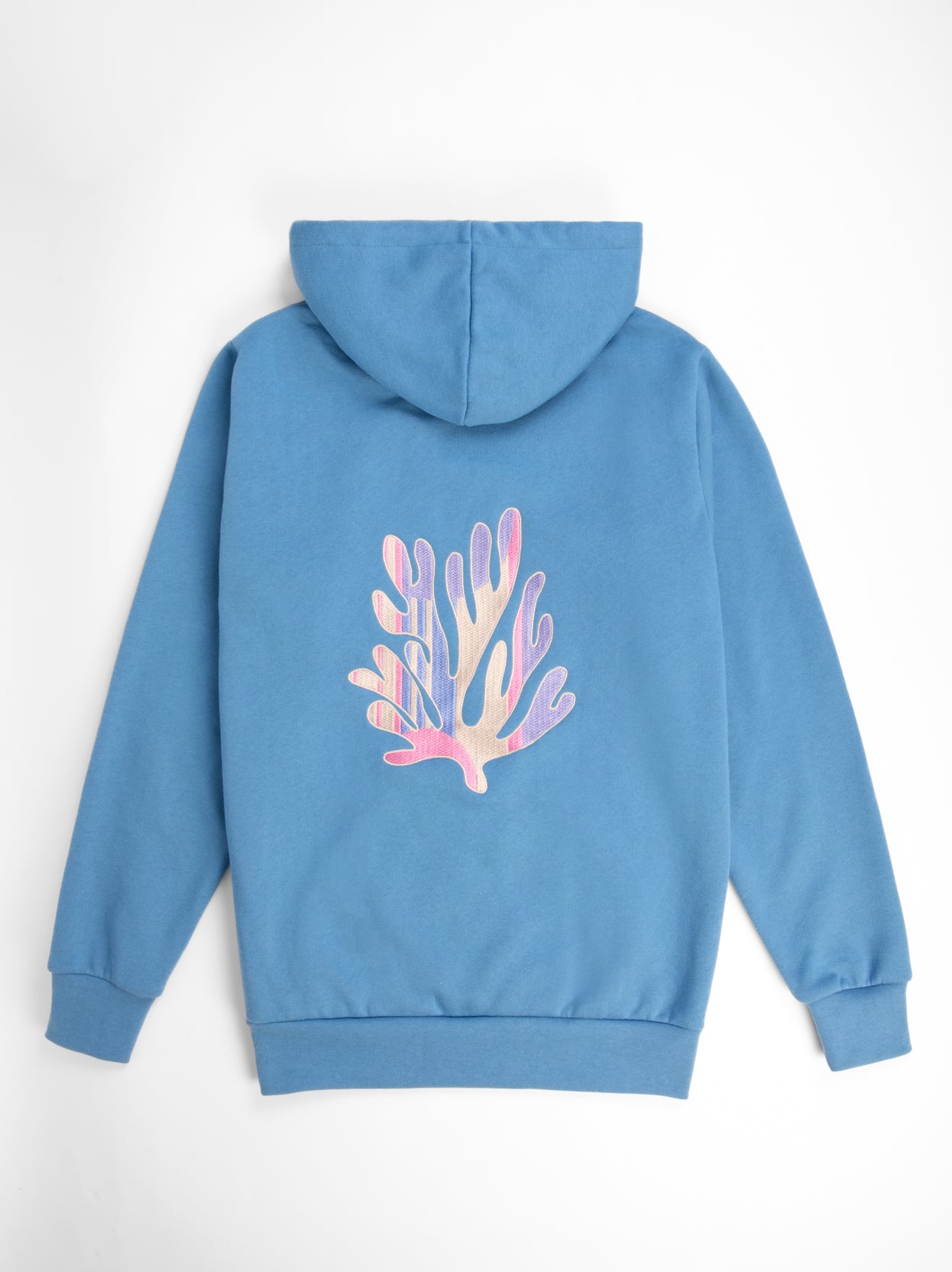 Coral wave hoodie back